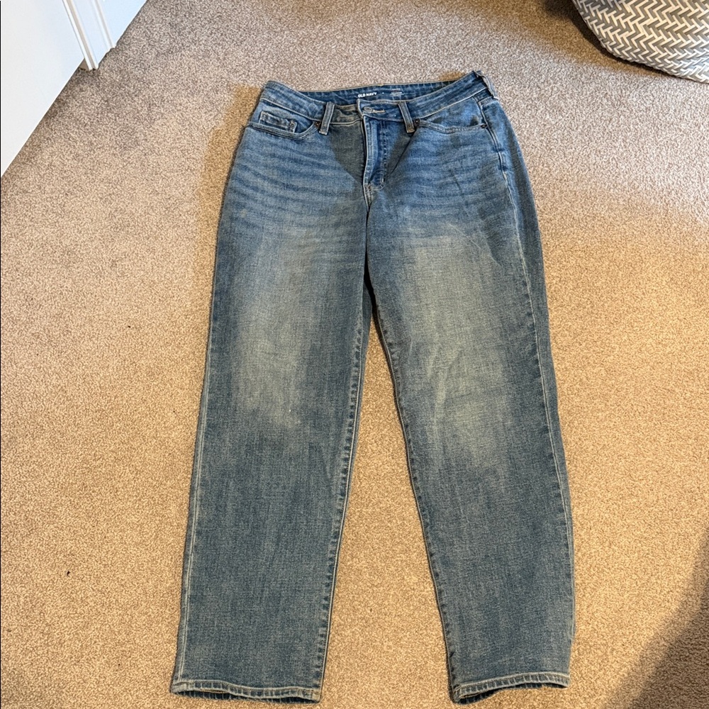 Old Navy Women's Straight Leg Blue Jeans